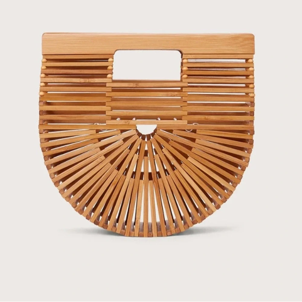 New Cult Gaia Ark Mini Bamboo Bag Natural